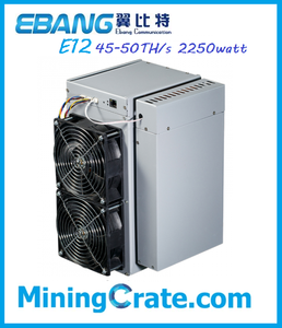 Ebang Ebit E12 - VERY STABLE BITCOIN ASIC - this is a E12 base BUT E12+ firmware can go on the unit up to 50TH - IN LPM BEST 40TH at 1800watt