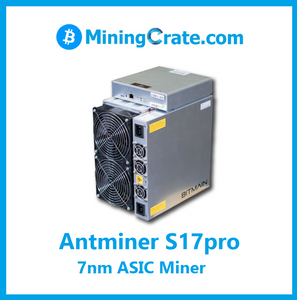 Bitmain Antminer S17 Pro - 7nm SAME CHIPSET AS S19 Next Generation SHA256 BTC BITCOIN MINER - 59 TH/s at 1850 watts - IN STOCK IN USA