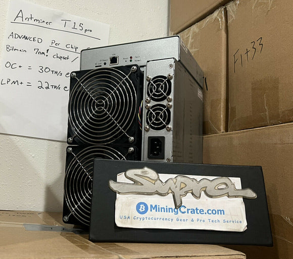 Bitmain Antminer T15 Pro USED REFERBISHED UNITS - IN STOCK AND PRETUNED TO 30 TH/s @ 1890 watts