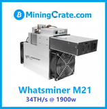 MicroBT Whatsminer M21 - 30 TH/s @ 1800 watt - used/refurbished (BTC)